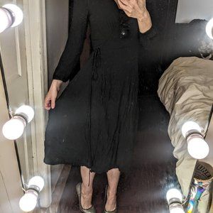 Cotton wrap dress - picnic dress